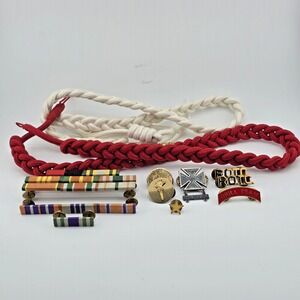 JROTC Misc Lot Pins Ribbons Bars Cords